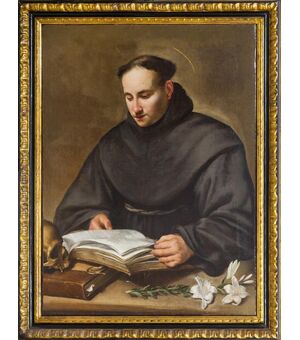 Ritratto di S. Antonio da Padova - Capolavoro del '600 - olio su tela