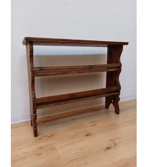 Piccola piattaia da appoggio/muro in abete - fine '800