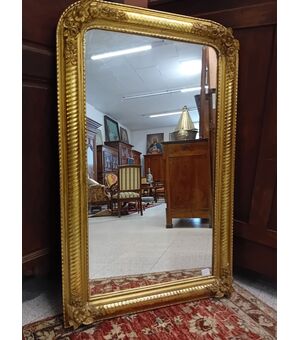 Specchio - Specchiera dorata con motivo torchon