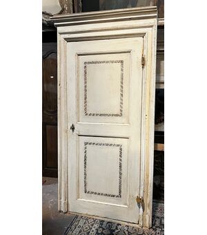 PTS899 - N. 6 Porte laccate, con telaio, epoca '700, misure diverse (circa 80x200 H)