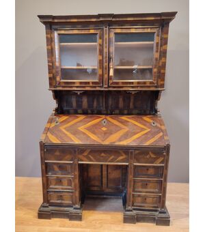 Raro scrittoio con alzata Luigi XIV