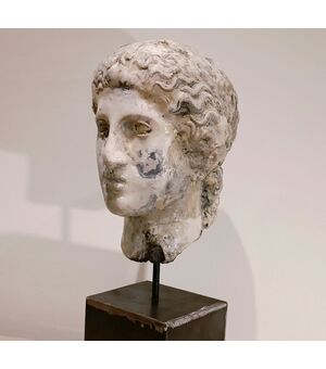 Scultura accademica del ‘900 in cera – Testa di Hera