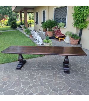 Tavolo fratino in noce del 600 Veneto da monastero