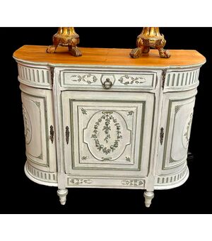 Servante a mezzaluna in noce