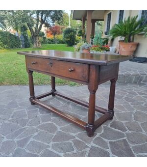 Tavolo fratino in quercia toscano del 600