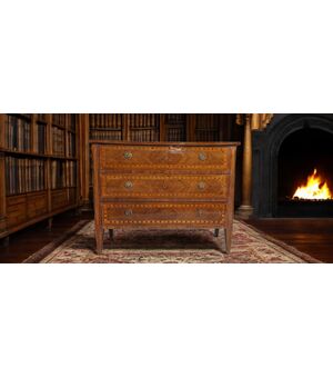 CASSETTONE LASTRONATO - PIEMONTE - LUIGI XVI