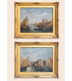 Coppia di vedute di Venezia – Fine XVIII / inizi XIX secolo