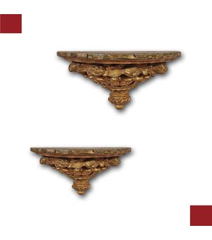 PAIR OF NEOCLASSICAL SHELVES LATE 18TH CENTURY