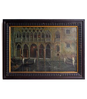 Venezia nel Canal Grande di notte – Prof. Ant. Furlanetto, 1922
