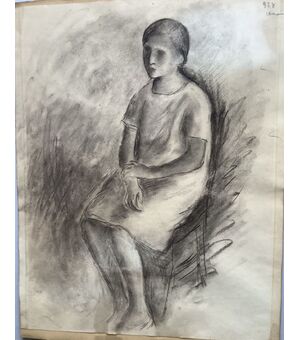 Cristoforo De Amicis  - "Ragazza seduta" (1928)