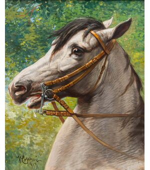 Vittorio Cajani (Torino, 1890 – Parigi, 1940), Il cavallo bianco, 1913