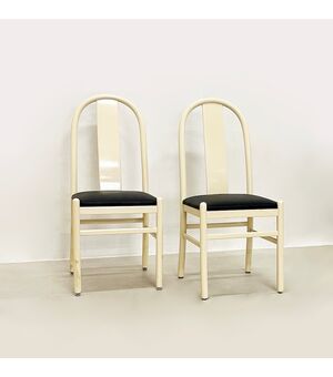 Sedie legno laccato - 1980 (set 4 pezzi)