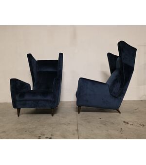 Coppia rare poltrone di Mario Oreglia 1949