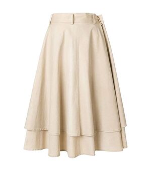 1990s Yohji Yamamoto Beige Layered Skirt