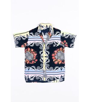 “Gianni Versace” Camicia Optical con dettagli colorati