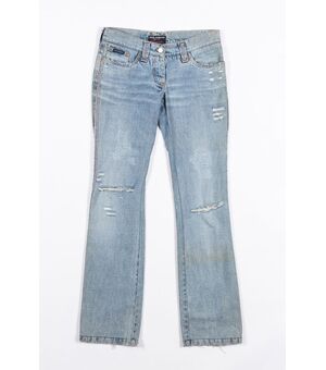 “Dolce & Gabbana” Jeans strappati con strass