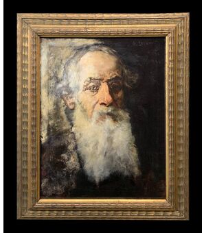Matteo Lovatti (1861-1927) - Ritratto di vecchio