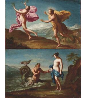 Pair of mythological scenes