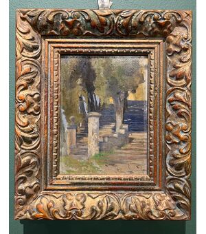 Paesaggio con elemento architettonico