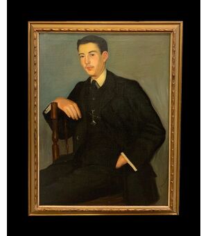 Genaro Lahuerta (1905-1985) - Ritratto di giovane uomo