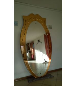 Beautiful oval mirror 40s 110x207