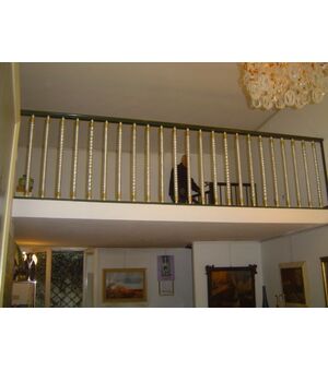 beautiful railing with torchion Murano 40s cm.365x95