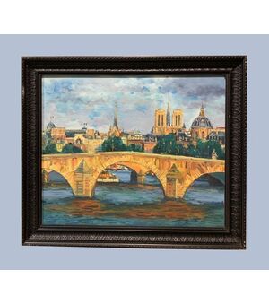 Scuola francese (metà del XX secolo) - Parigi: Le Pont Royal