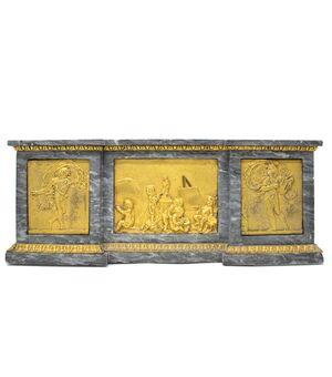 Altar in marble and bronze, 19th century     