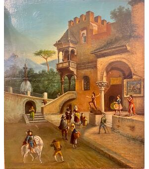 “Scena popolare con paesaggio”, Giovanni Migliara 1820