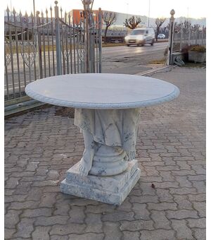 Round marble table     