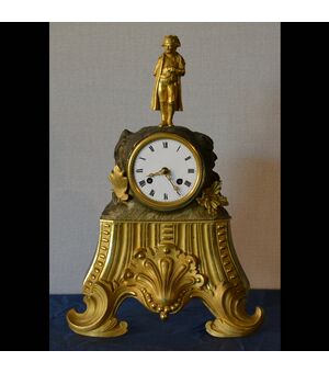Gilt bronze clock     