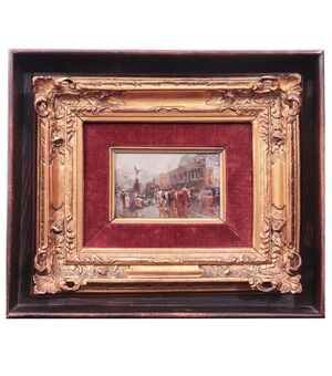 Paolo Sala (Milano 1859-1924)–Piccadilly Circus