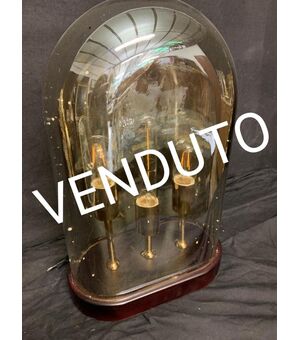 Oval lamp with bulbs inside     