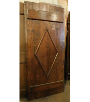 ptir440 - rustic poplar door, 19th century. measures cm l 82 xh 186.     