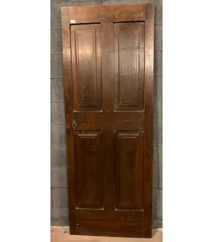 pti699 - walnut door, 19th century, measure cm l 74 xh 196     