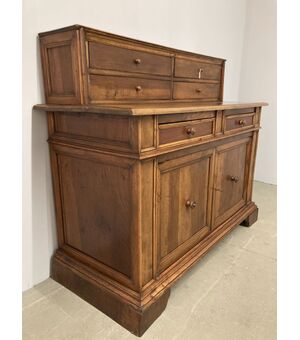 Antique sideboard in solid Umbrian walnut from the 18th century restored. mis 145 x cm 60     