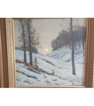 dipinto olio su compensato cm 49 x 47