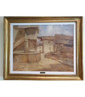 Dipinto olio su tela cm 51 x 67