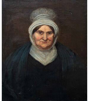 Janet Tower Storey (Aberdeen 1756-1835), Ritratto di donna con cuffia