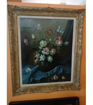 Quadro con fiori firmato