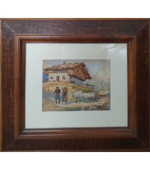 Acquarello di montagna