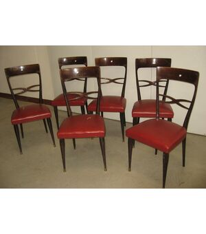 Six chairs from the 60s. Italian modernity     