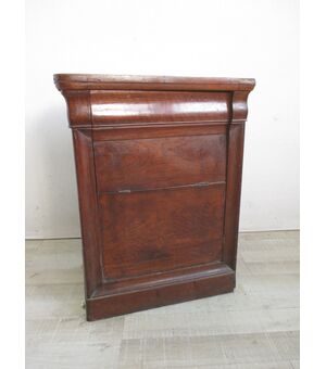 Comfortable Louis Philippe cappuccino bedside table - half 800 - cabinet     