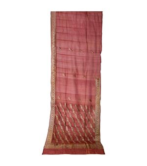 Ancient mauve Indian Sari     