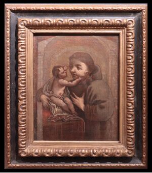 Painting: Saint Anthony of Padua, Tuscany, 17th century