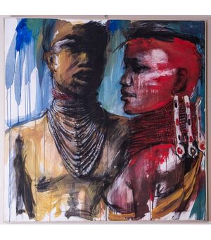 Quadro a tempera su tela GINO BALENA