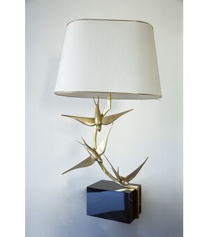 Lampada scultura da tavolo anni '70