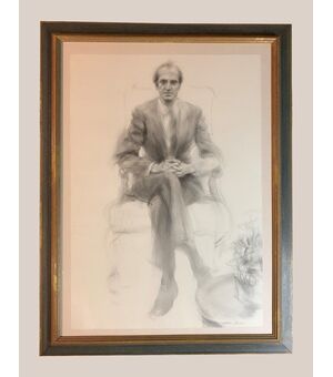 Antonio Agudo (1946) - Magnifico ritratto reale di Juan Carlos I.
