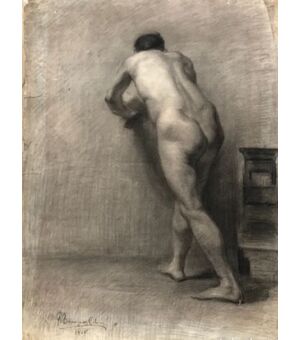 Scuola spagnolo (inizio XX secolo) - Nudo maschile