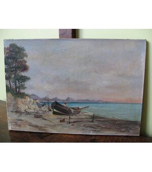 Cod. 0540 Dipinto del xx secolo, Olio su tela firmato G. Paul